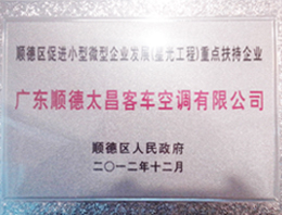 顺德区镇政府星光企业证书